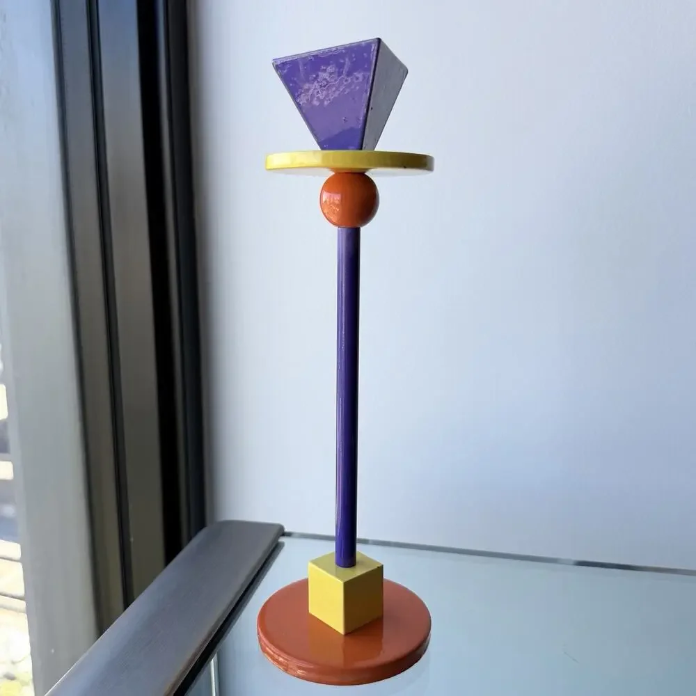 Anna Efverlund Ikea Enameled Metal KONFETTI Candlestick Holder Memphis Style 10